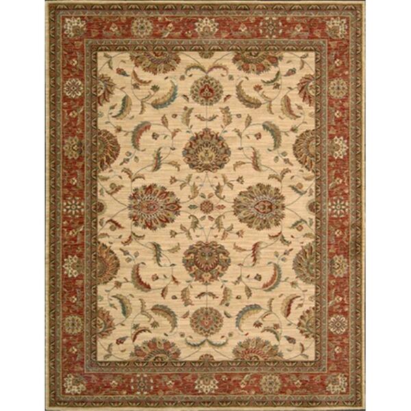 Nourison Living Treasures Area Rug Collection Ivory And Red 2 Ft 6 In. X 4 Ft 3 In. Rectangle 99446668035